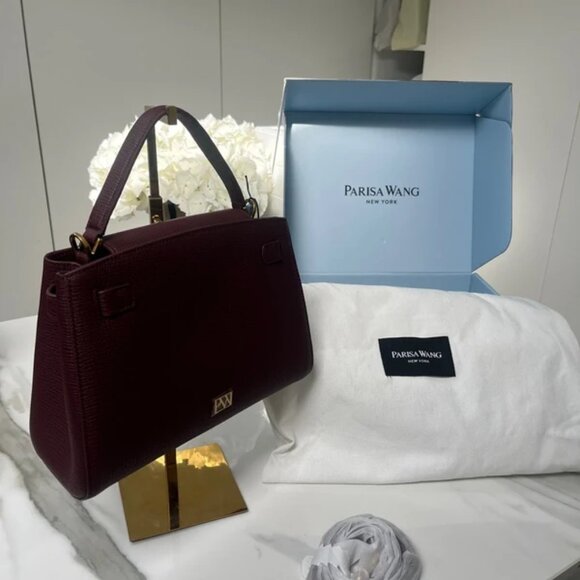 Parisa Wang Madison top handle bag in burgundy. Arrived a few weeks ago - Picture 12 of 15